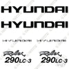 Image of Hyundai 290LC-3 Decal Kit Excavator Robex - Aftermarket Kit