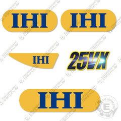 equipmentdecals, equipment decals, excavator stickers, mini excavator decal kit, ihi
