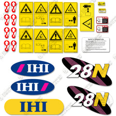 Fits IHI 28N Decal Kit Mini Excavator