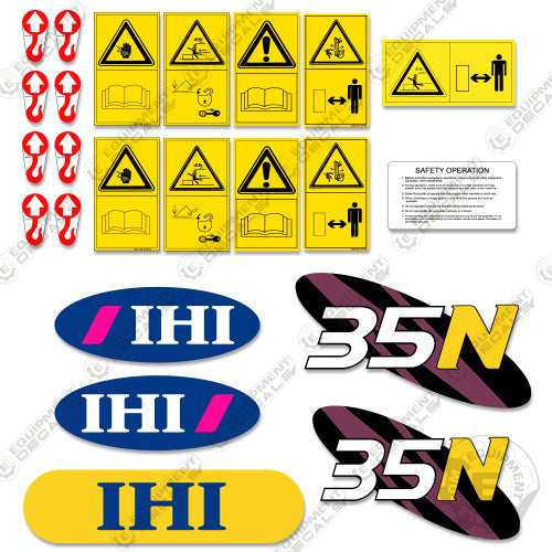 Fits IHI 35N Decal Kit Mini Excavator