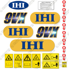 Fits IHI 9VX-3 Decal Kit Mini Excavator