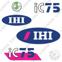 Fits IHI IC75 Decal Kit Crawler Carrier