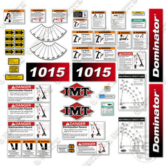 Fits IMT 1015 Decal Kit With Safety Stickers - Crane Truck (New Style)