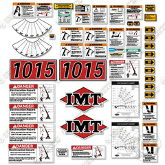 Fits IMT 1015 Decal Kit With Safety Stickers - Crane Truck