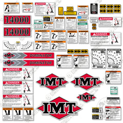 Fits IMT 14000 25' Decal Kit With Safety Stickers - Crane Truck