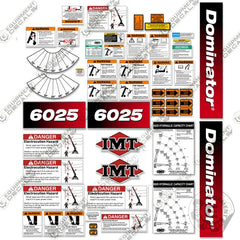 Fits IMT Crane Truck 6025 Decal Kit (Full Safety with Logos)
