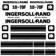 Fits Ingersoll Rand SD70F Decal Kit Roller (Pro-Pac Series)