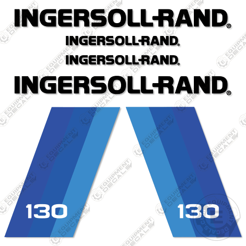 Compressor Sticker Model Fits Ingersoll-Rand 130 Decal Kit Compressor – Equipment Decals