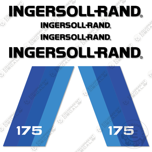 Compressor Sticker Fits Ingersoll-Rand 175 Decal Kit Compressor – Equipment Decals