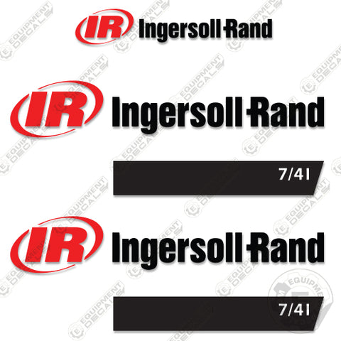 Fits Ingersoll-Rand 7/41 Compressor Decal Kit