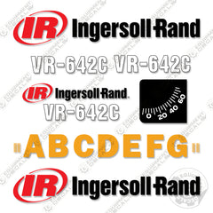 Fits Ingersoll Rand VR-642C Decal Kit Telehandler Forklift