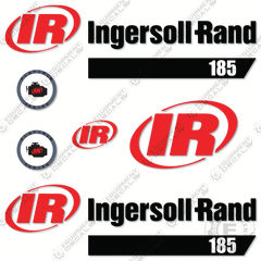 Fits Ingersoll-Rand 185 Decal Kit Roller (Platinum)