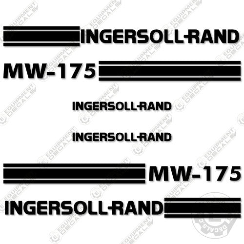 Milling Machine Sticker Fits Ingersoll-Rand MW-175 Decal Kit Asphalt Milling Machine ...