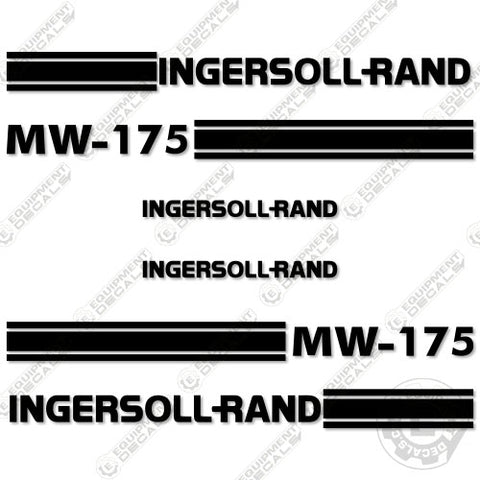 Fits Ingersoll-Rand MW-175 Decal Kit Asphalt Milling Machine