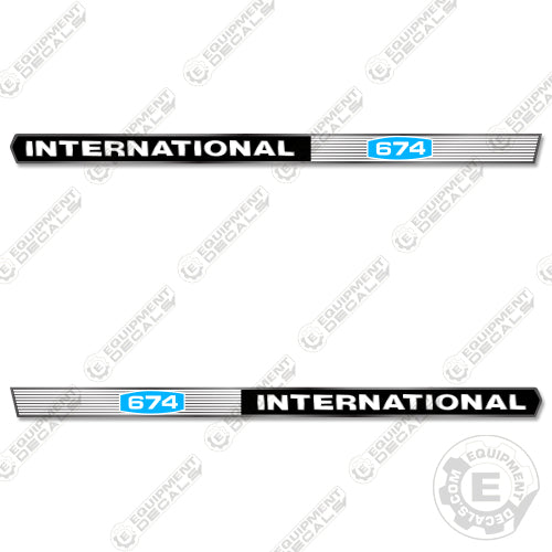Fits International 674 Decal Kit Tractor – Equipment Decals