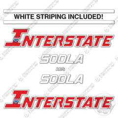 Fits Interstate 50DLA Decal Kit (Set of 2)