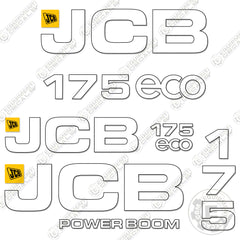 Jcb Telehandler Boom Sticker JCB – Equipment Decals