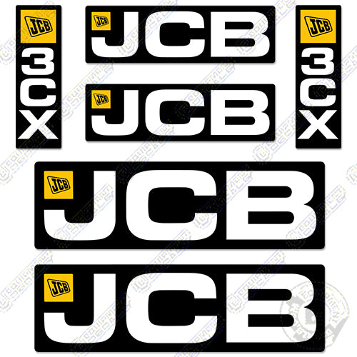Fits JCB 3CX Decal Kit Backhoe