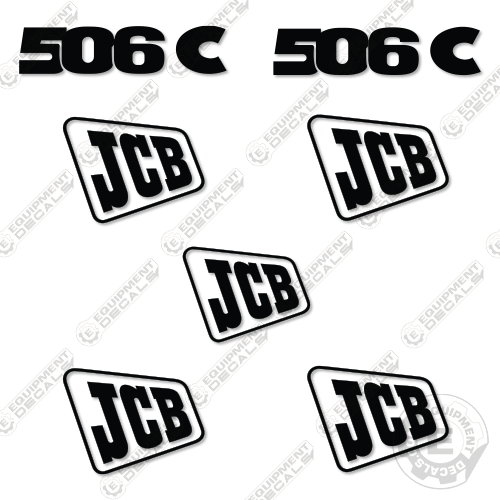Jcb Telehandler Boom Sticker Fits JCB 506C Decal Kit Telehandler – Equipment Decals
