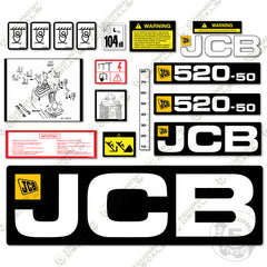 Fits JCB 520-50 Decal Kit Telehandler - Style 2
