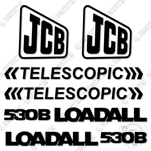 Jcb Telehandler Boom Sticker Fits JCB 530B Decal Kit Telehandler – Equipment Decals