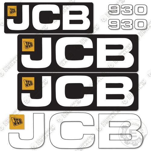 Fits JCB 930 Decal Kit Forklift