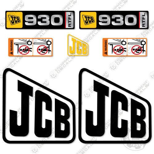Fits JCB 930 RTFL Decal Kit Forklift