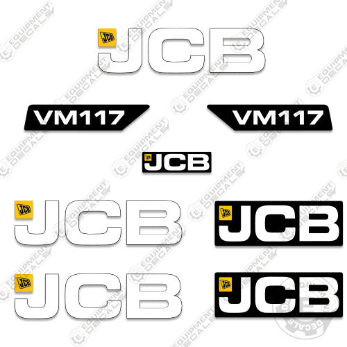 Fits JCB VM117 Decal Kit Roller