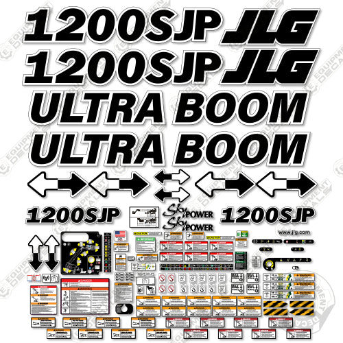 Fits JLG 1200SJP Decal Kit Boom Lift (ULTRA BOOM)