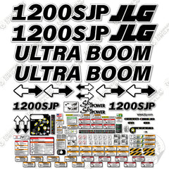 Fits JLG 1200SJP Decal Kit Boom Lift (ULTRA BOOM)
