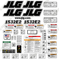Fits JLG 1532E2 Decal Kit Scissor Lift