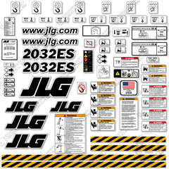 Fits JLG 2032ES Decal Kit Scissor Lift