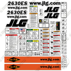 Fits JLG 2630ES Decal Kit Scissor Lift