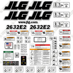 Fits JLG 2632E2 Decal Kit Scissor Lift