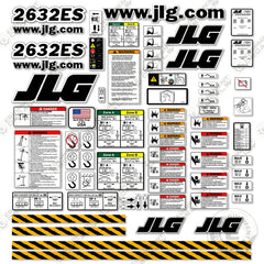 Fits JLG 2632ES Decal Kit Scissor Lift