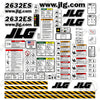 Image of Fits JLG 2632ES Decal Kit Scissor Lift
