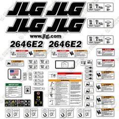 Fits JLG 2646E2 Decal Kit Scissor Lift