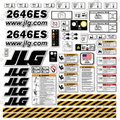 Fits JLG 2646ES Decal Kit Scissor Lift