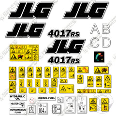Fits JLG 4017RS Decal Kit Telehandler