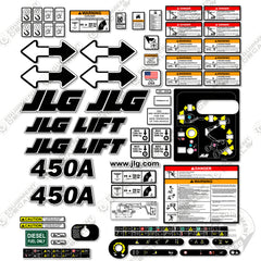 Fits JLG 450A Decal Kit Boom Lift