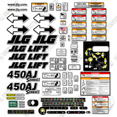 Fits JLG 450AJ Decal Kit (SERIES II) Boom Lift
