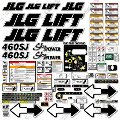 Fits JLG 460SJ Decal Kit Boom Lift