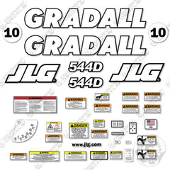 Fits JLG Gradall 544D Decal Kit Telehandler
