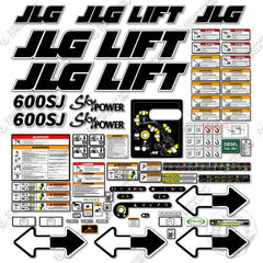 Fits JLG 600SJ Decal Kit Boom Lift