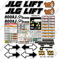 Fits JLG 800AJ Decal Kit Boom Lift