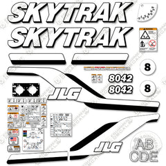 Fits JLG 8042 Decal Kit Telehandler Skytrak