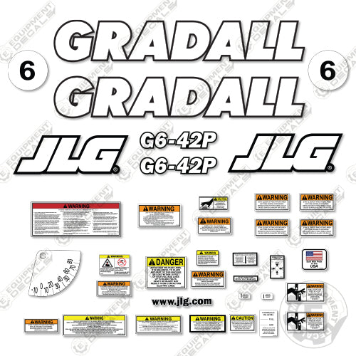 Fits JLG G642P Decal Kit Telehandler Equipment Decals