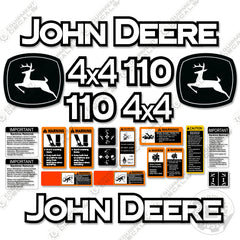 Fits John Deere 110 Decal Kit Backhoe
