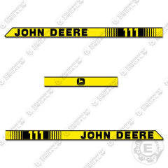 Fits John Deere 111 Decal Kit Riding Mower