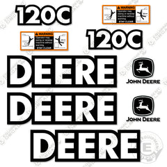 Fits John Deere 120C Decal Kit Mini Excavator